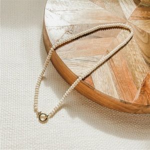 Gorjana 18k Gold Plated Parker Agate Gem Necklace